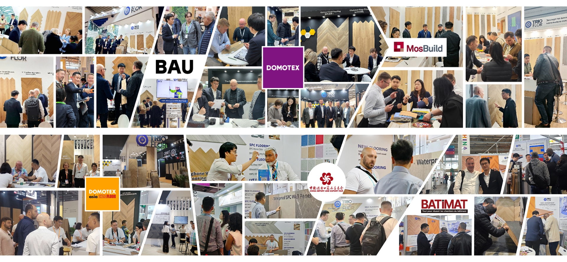 STRATO alle principali fiere internazionali di pavimenti: Domotex, BAU, MosBuild, BATIMAT, Canton Fair